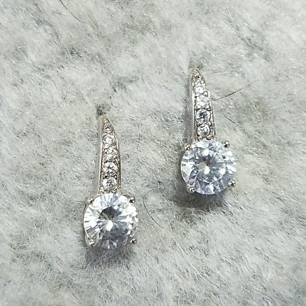 Beautiful silver stone earrings
